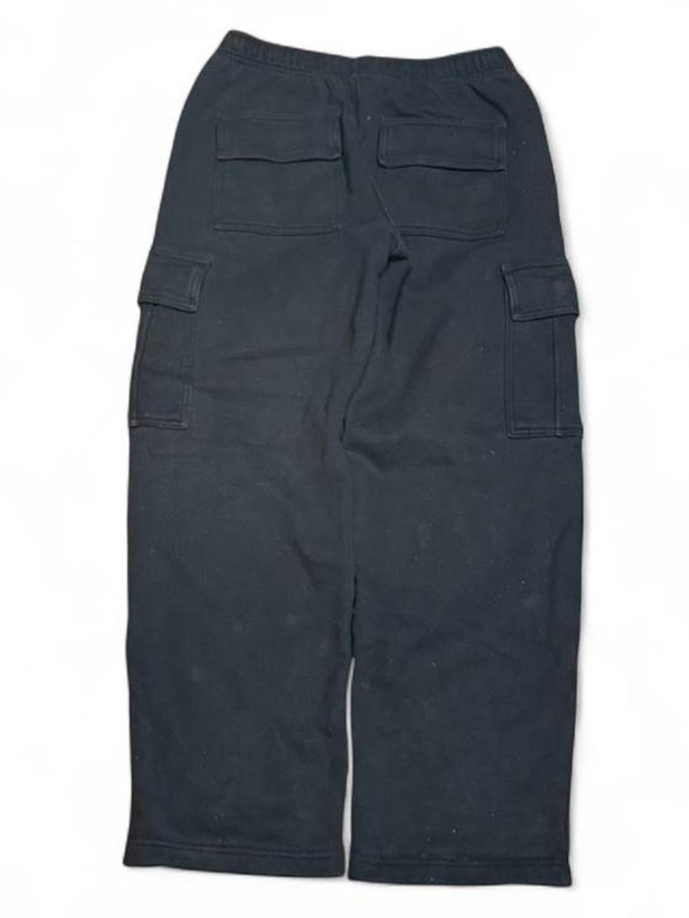 TNA Sweatfleece Black Cargo Mega Fit Wide Leg Sweatpants